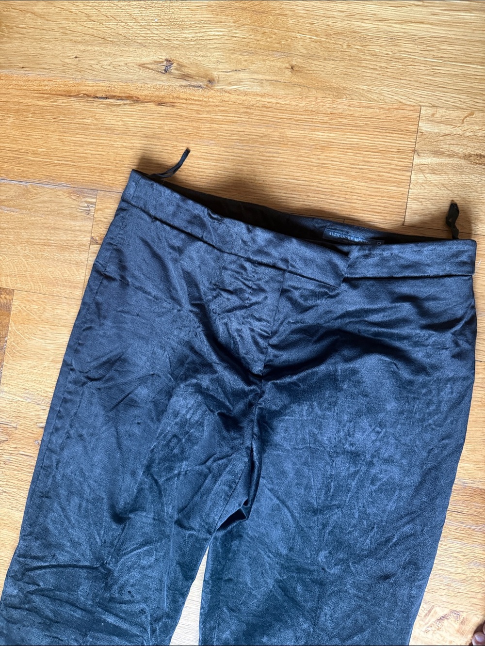 Alexander McQueen black Suede Pants